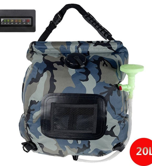 Outdoor Solar Bath Bag Camping Bath Water Storage Bag Portable 20L - Sun Studio