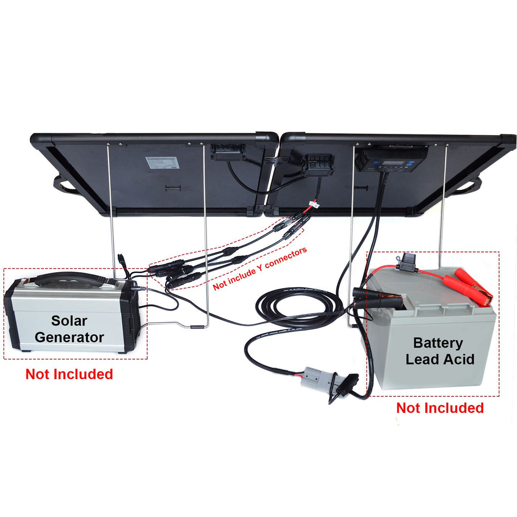 ACOPower Plk 120W Portable Solar Panel Kit, Lightweight Briefcase with - Sun Studio