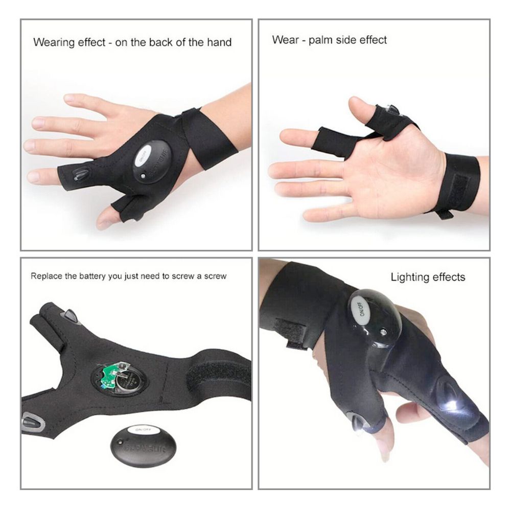 Flash Light LED Gloves Multipurpose - Sun Studio