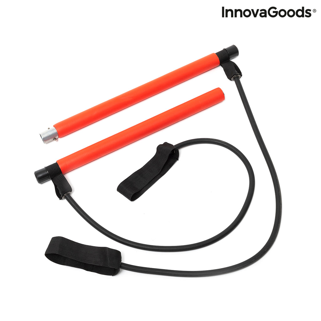 Fitness Bar with Resistance Bands and Exercise Guide Resibar - Sun Studio