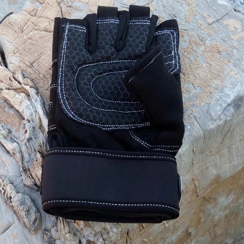 Gym Gloves Fitness Weight Lifting Gloves Body Building Training Sports Exercise Cycling Sport Workout Glove for Men Women - Sun Studio