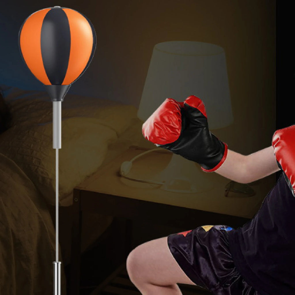 Adults Kids Adjustable Punching Bag with Suction Stand Speed Bag for Gym Standing Boxing Equipment for Fitness Training - Sun Studio