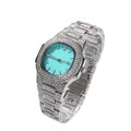 THE BLING KING Tiffani Blue Women Watch Elegant Stylish Drop Iced Babe Mini Quartz Watches Wrist Watches Arm Clock Party Jewelry - Sun Studio