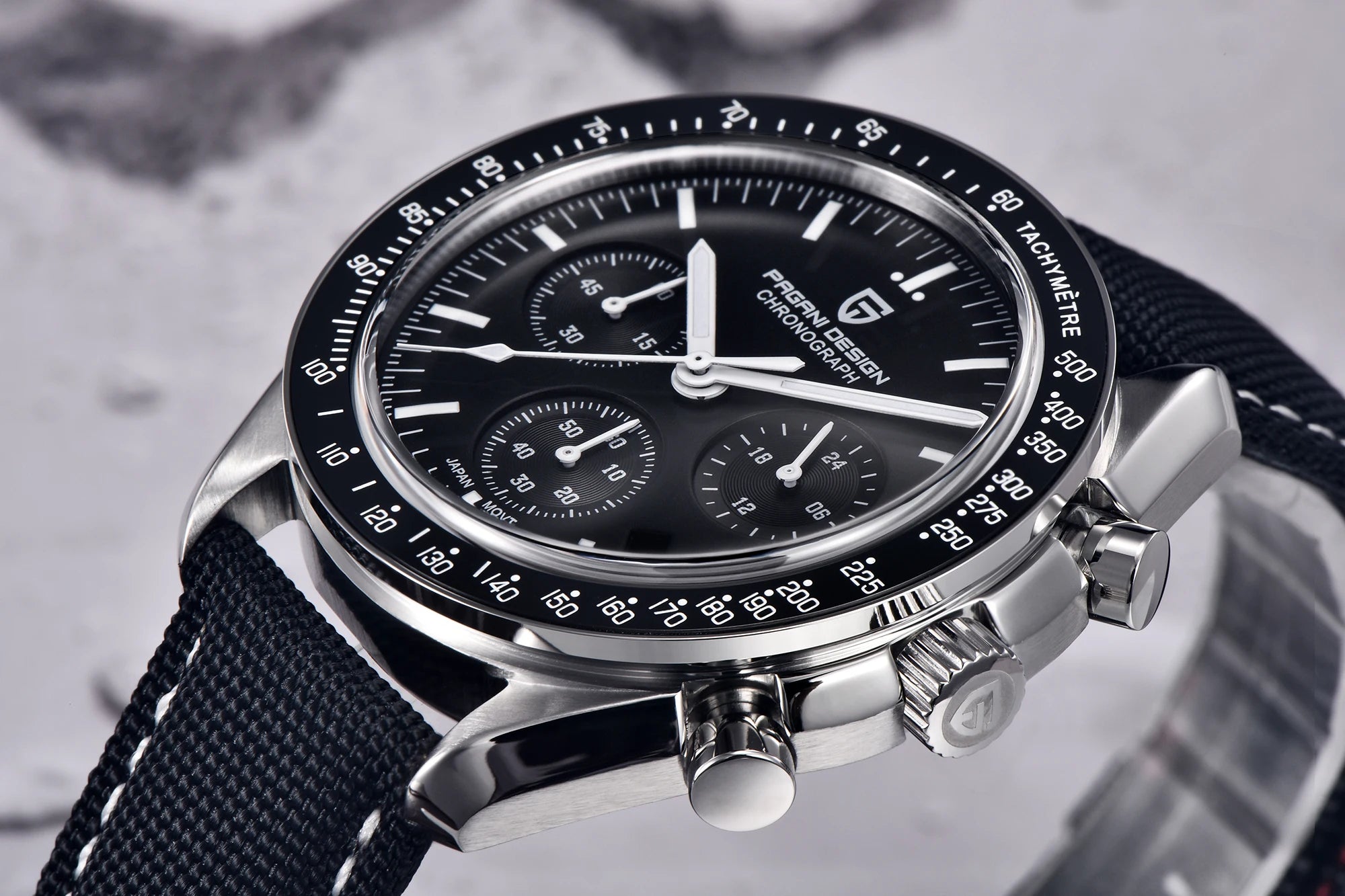PAGANI DESIGN Moon Watches Men Quartz Watch For Men Auto Date Speed Sport Chronograph AR Sapphire Mirror Wrist watch 2025 New