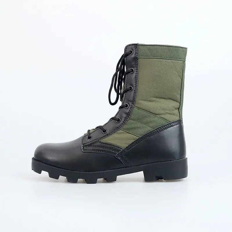 Tactical Boots Men Training Special High-Top Shoes Outdoor Shock-Absorbing Hard-Soled High-Waist Hiking Shoes - Sun Studio