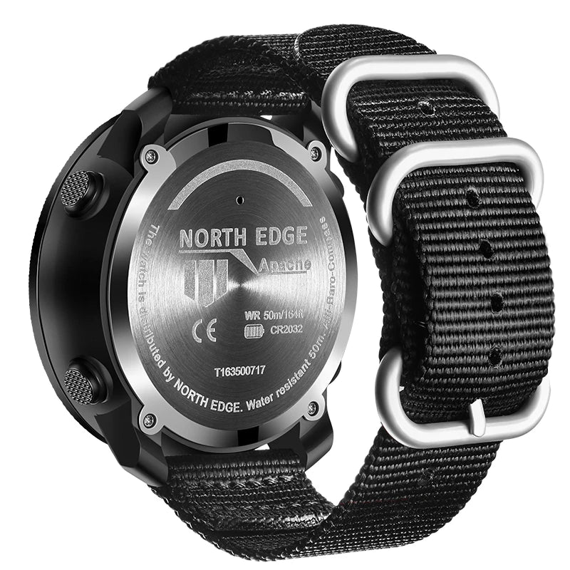 NORTH EDGE Men's sport Digital watch Hours Running Swimming Military Army watches Altimeter Barometer Compass waterproof 50m - Sun Studio