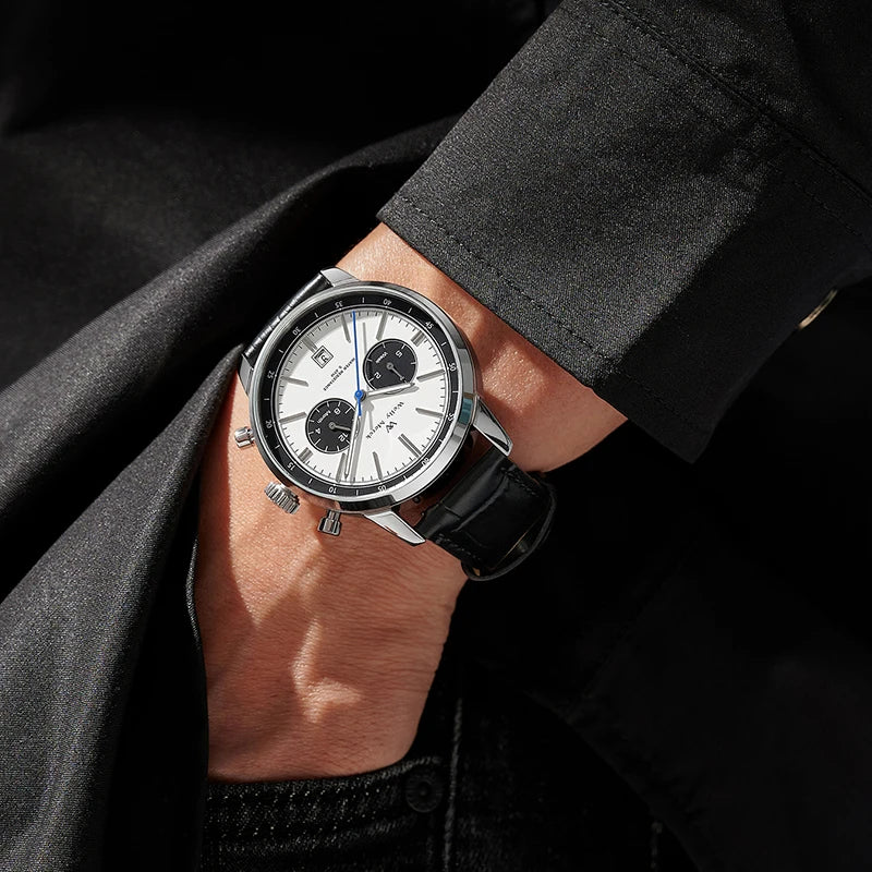 WM Watch Automatic Mechanical Watch Man Business Casual Watches Stainless Steel Sapphire Waterproof For Men Welly Merck 138M-WM - Sun Studio