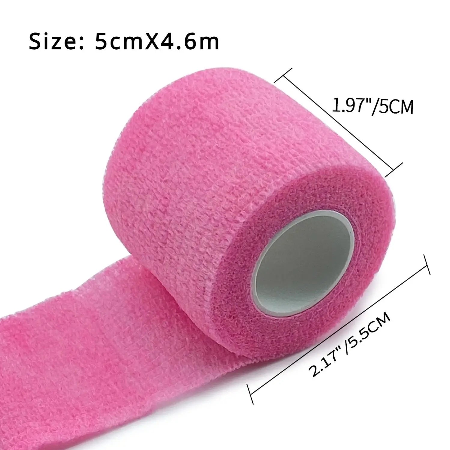 24/12/8/1pcs Bright Pink Tattoo Wrap Grip Cover, Tattoo Grip Bandage Wraps Tapes, Self Adhesive Bandage, Tattoo accessories - Sun Studio
