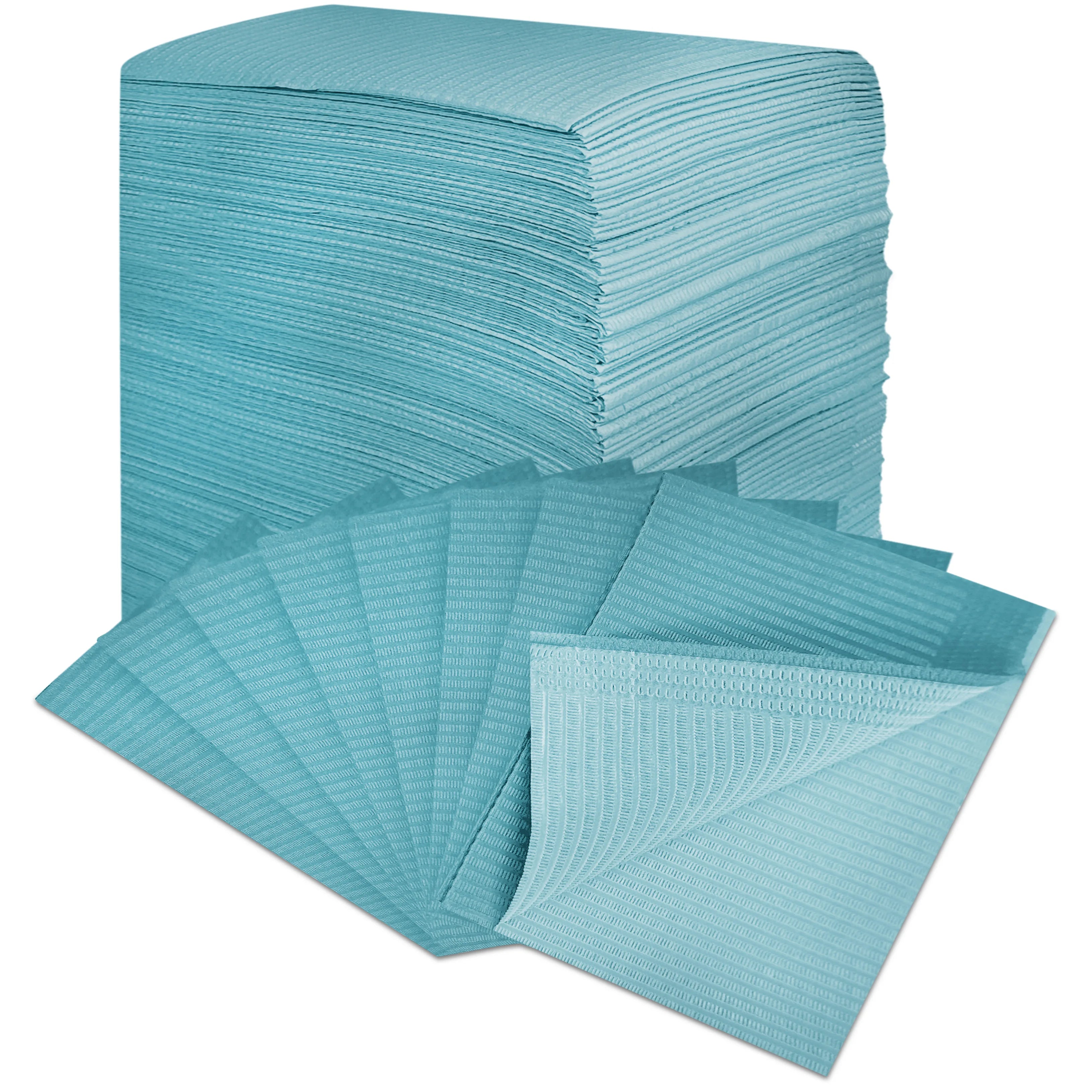 Disposable dental bibs 45x33 cm | 50 PCs | Packs and colors | Disposable surgical fields for dentists and tattooists - Sun Studio