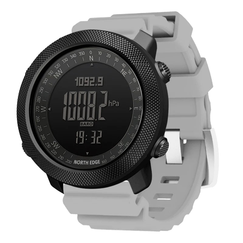 NORTH EDGE Men's sport Digital watch Hours Running Swimming Military Army watches Altimeter Barometer Compass waterproof 50m - Sun Studio