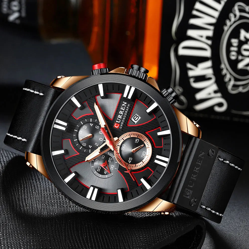 New CURREN Men Watches Fashion Quartz Wrist Watches Men's Military Waterproof Sports Watch Male Date Clock Relogio Masculino - Sun Studio