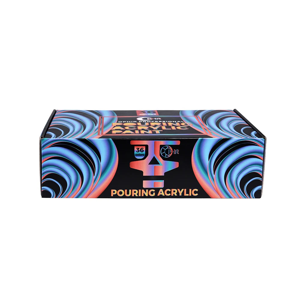 OPHIR Acrylic Pouring Paint Water-Based High Flow Arts Supply 36 Colors for Choose 100ML/Bottle TA001 - Sun Studio