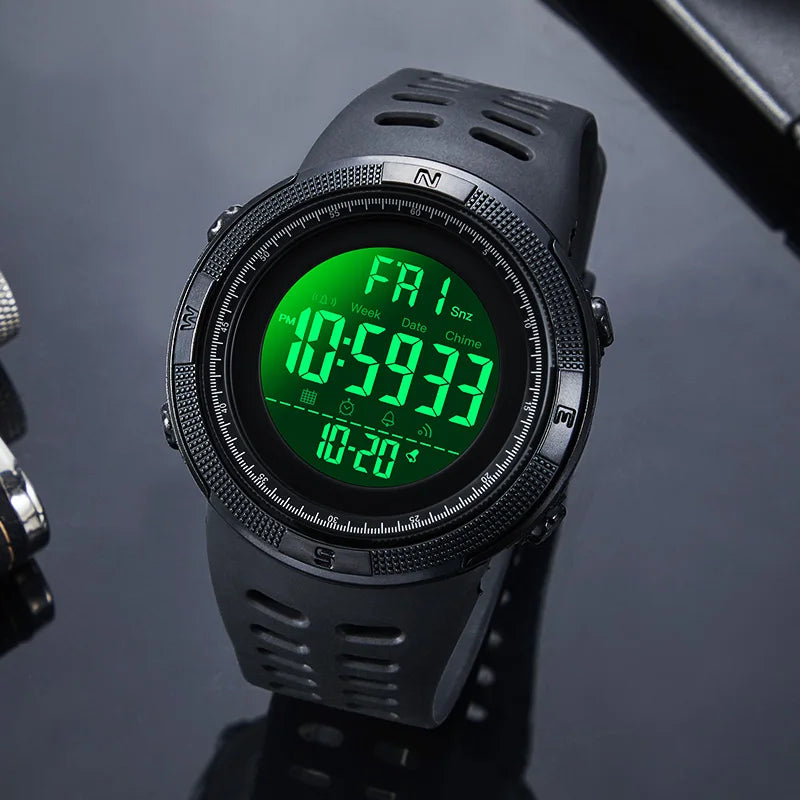 SKMEI Fashion Outdoor Sport Watch Men Multifunction Watches Alarm Clock Chrono 5Bar Waterproof Digital Watch reloj hombre 1251 - Sun Studio