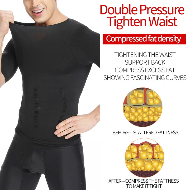 Men Slimming Body Shaper Belly Control Shapewear Man Shapers Modeling Underwear Waist Trainer Corrective Posture Vest Corset - Sun Studio