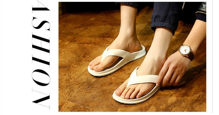 New Arrivals Summer Shoes Men Slippers Flip Flops Casual Beach Slides Home Outdoor Black Slippers chanclas hombre тапочки 36-44# - Sun Studio