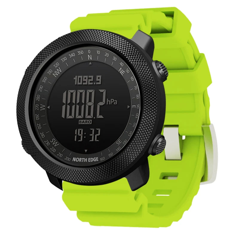 NORTH EDGE Men's sport Digital watch Hours Running Swimming Military Army watches Altimeter Barometer Compass waterproof 50m - Sun Studio