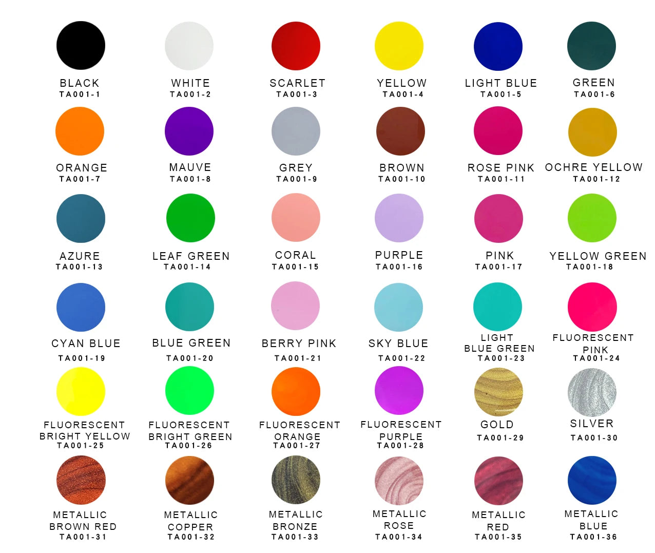 OPHIR Acrylic Pouring Paint Water-Based High Flow Arts Supply 36 Colors for Choose 100ML/Bottle TA001 - Sun Studio