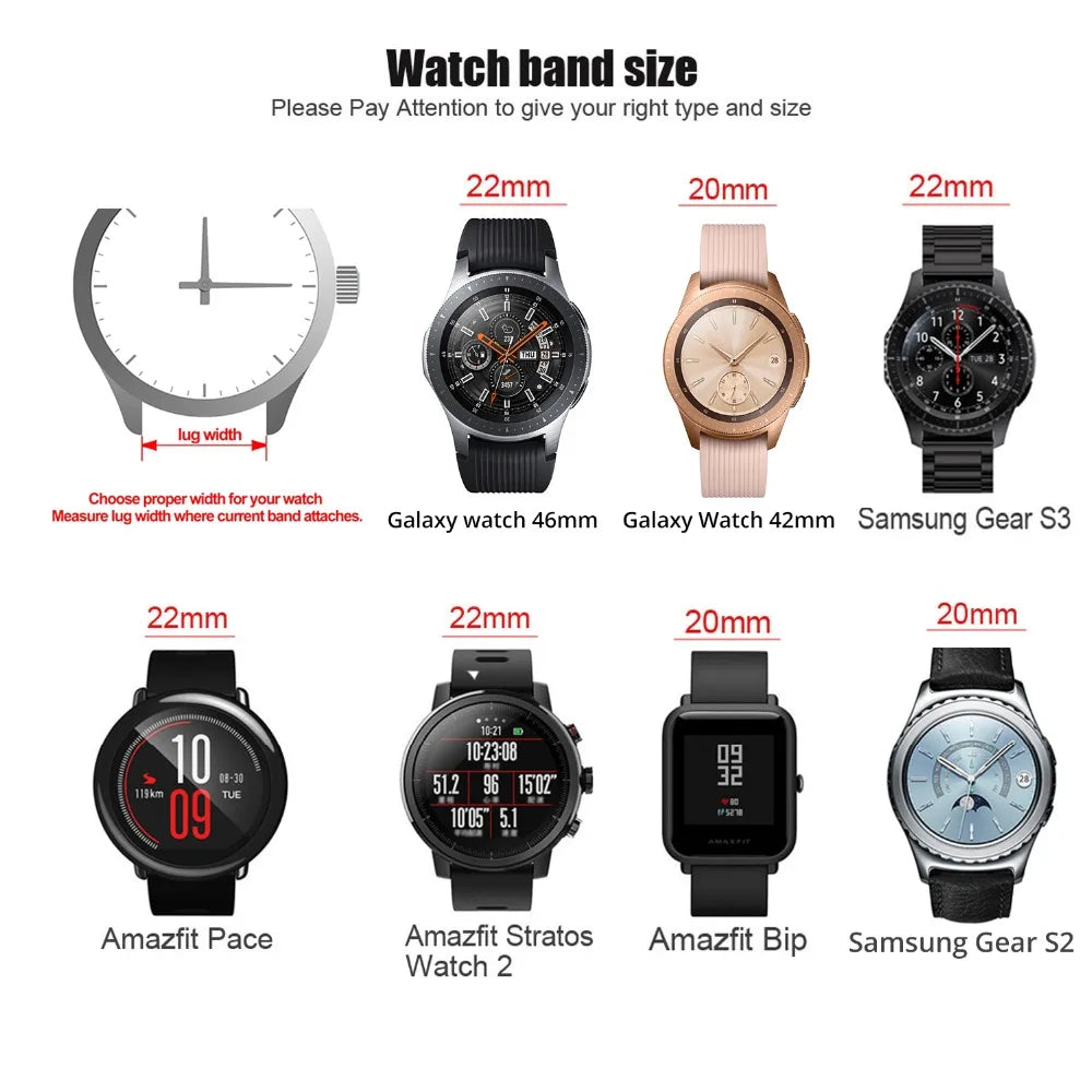 Calfskin Genuine Leather Watchbands Quick Release Watch Band 18mm 20mm 22mm 24mm Smartwatch Strap Watches Accessories - Sun Studio