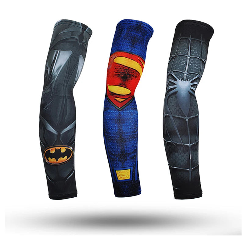 2PCS Cool Men Women Cycling Running Arm Warmer Sleeves UV Sun Protection Cuff Arm Cover Fishing Arm Sleeve Basketball Armguards - Sun Studio