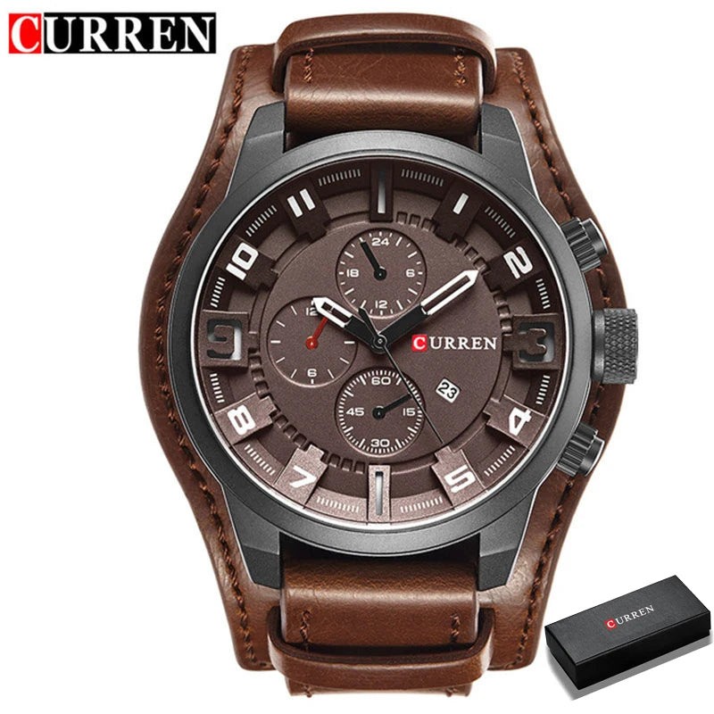 CURREN Men's Watches Top Brand Luxury Fashion&Casual Business Quartz Watch Date Waterproof Wristwatch Relogio Masculino - Sun Studio