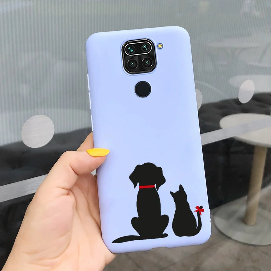 For Redmi Note 9s Case Pet Cats and Dogs Cover On Xiaomi Redmi Note 9 pro Max 9pro note9 Back Case Camera Protoctor Bumper Shell