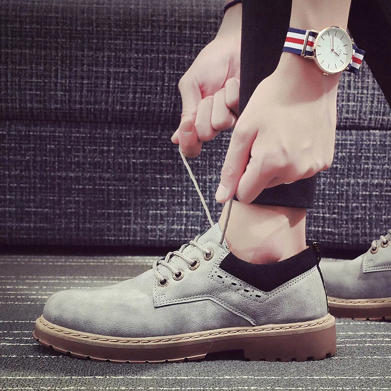 New Spring Autumn British Wind Retro Tooling Shoes Fashion Casual Shoes Sneakers Men  Zapatos De Hombre Men Loafers - Sun Studio