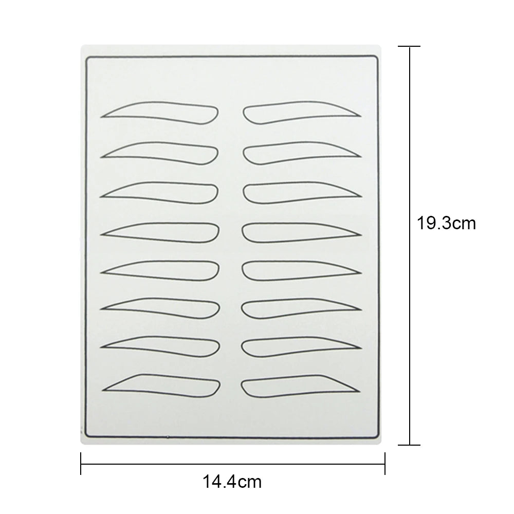 Double Side Eyebrow Tattoo Practice Skin Silicone Skin Kits Tattoo Supplies For Microblading Permanent Makeup Beginner PMU Set