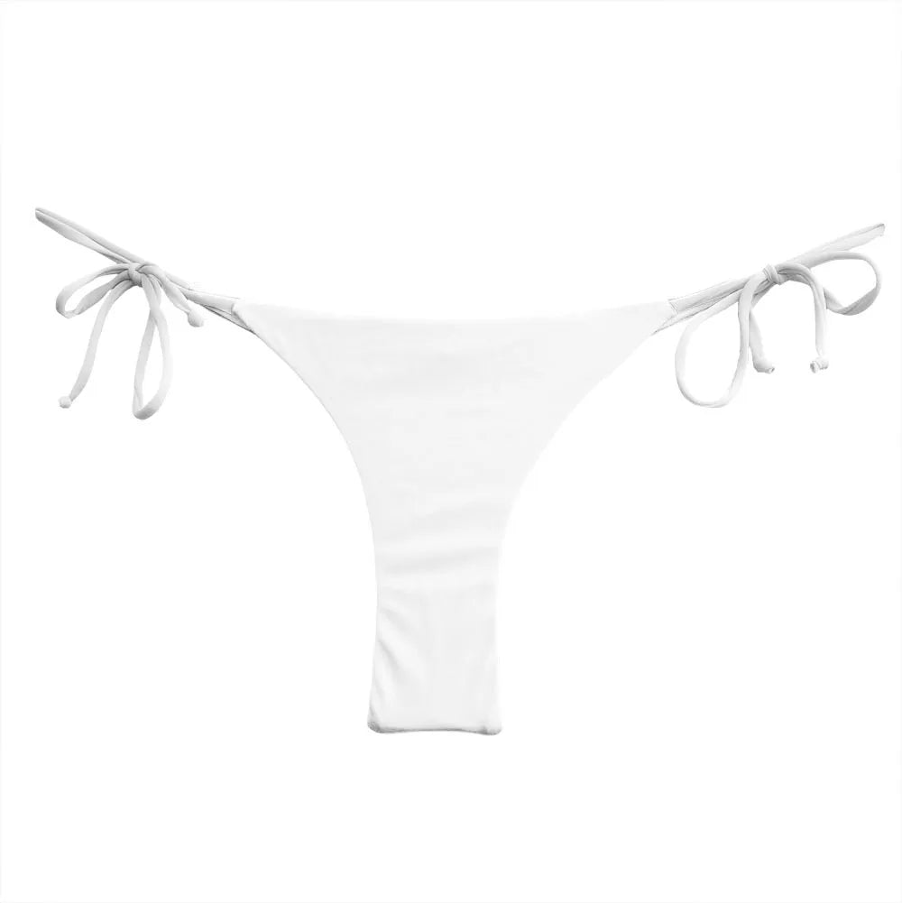 Wholesale Womens Bikini Bottoms Sexy Swimsuit Thong Vintage Swimwear Black Brazilian Biquini Designer Bikinis T-back Cheeky - Sun Studio