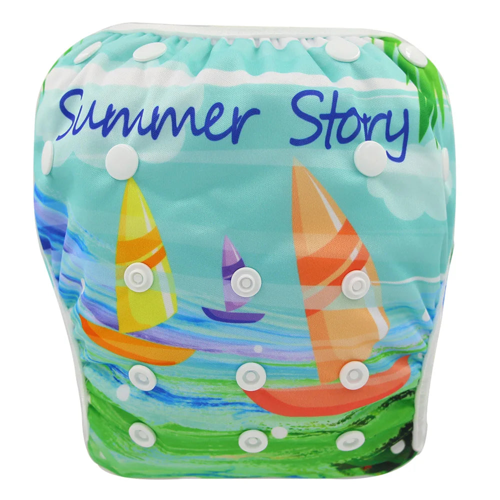 Swimming Diapers For Infants Baby Cloth Diaper Swimsuit Baby Swim Suit Children Swimwear Swimming Trunks For Girls Baby Badpak - Sun Studio