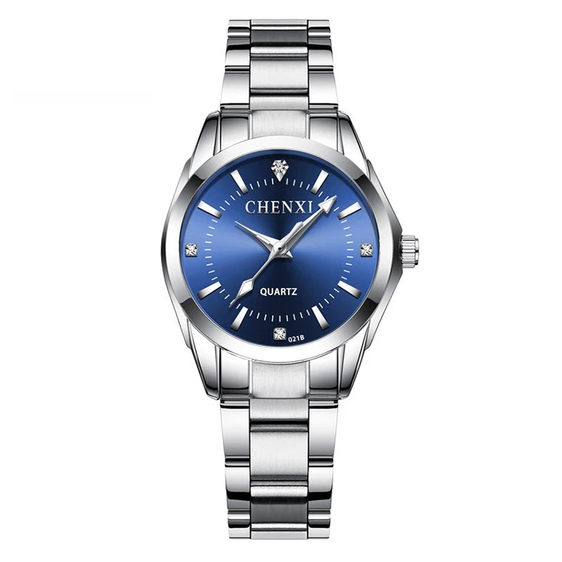 6 Colors CHENXI Brand Watch Luxury Women's Casual Watches Waterproof Watch Women Fashion Dress Rhinestone WristWatch CX021B - Sun Studio