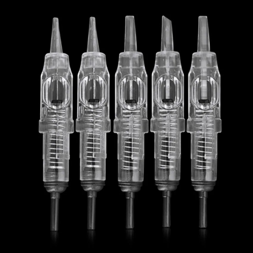 Tattoo Needles 1RL 100piece  Cartridge Needles  Disposable Sterilized Tattoo Permanent Makeup Needles Tips for Eyebrow lip 0.3mm - Sun Studio
