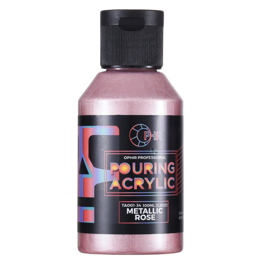 OPHIR Acrylic Pouring Paint Water-Based High Flow Arts Supply 36 Colors for Choose 100ML/Bottle TA001 - Sun Studio