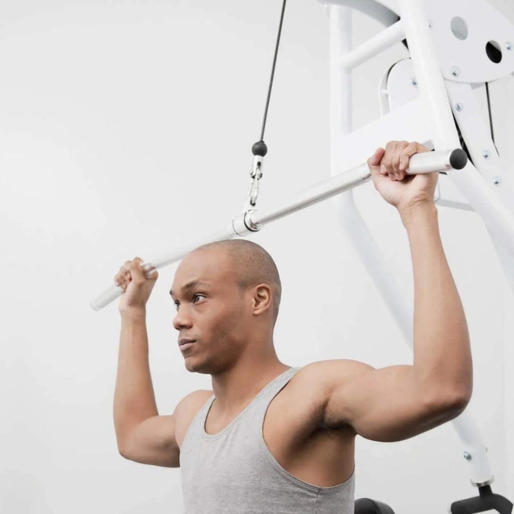Gym Home Equipment Accessories Lat Pull Down Bar，Chrome-plated Surface Anti-rust High Load-bearing Fitness Tricep Rope Training - Sun Studio