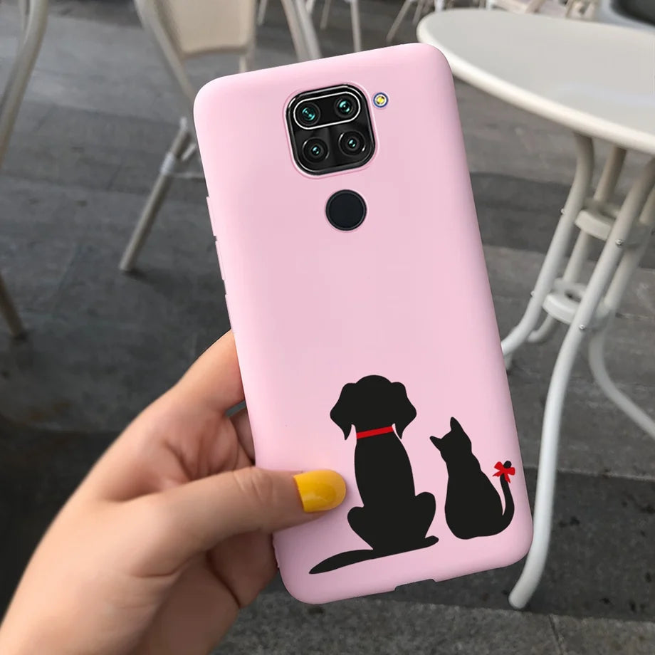 For Redmi Note 9s Case Pet Cats and Dogs Cover On Xiaomi Redmi Note 9 pro Max 9pro note9 Back Case Camera Protoctor Bumper Shell