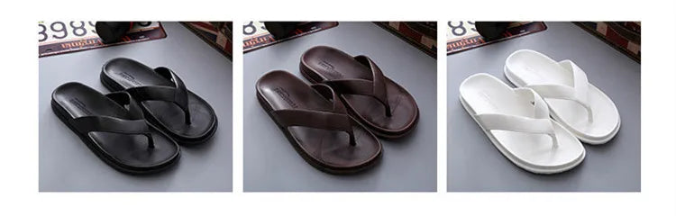 New Arrivals Summer Shoes Men Slippers Flip Flops Casual Beach Slides Home Outdoor Black Slippers chanclas hombre тапочки 36-44# - Sun Studio