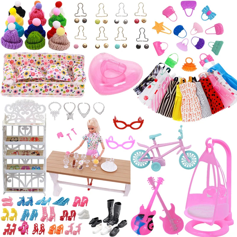 Doll Accessories Clothes Swimsuit,Bike,Guitar,High HeelsFor 30cm Doll Clothes Cute Dress Birthday Toys Gift - Sun Studio