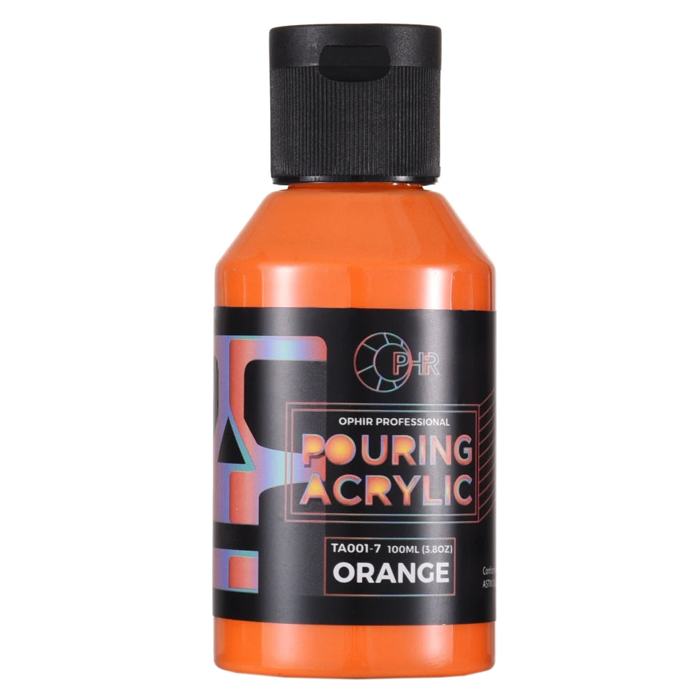 OPHIR Acrylic Pouring Paint Water-Based High Flow Arts Supply 36 Colors for Choose 100ML/Bottle TA001 - Sun Studio