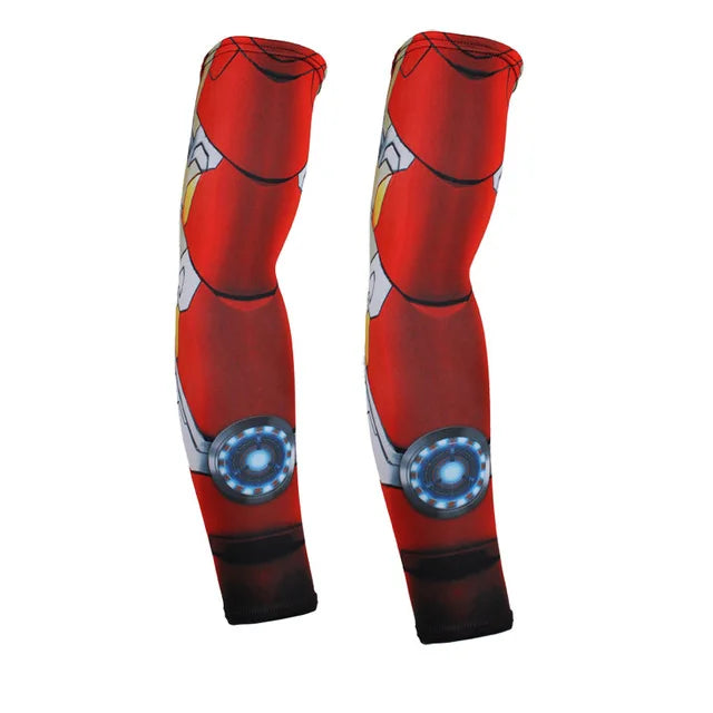 2PCS Cool Men Women Cycling Running Arm Warmer Sleeves UV Sun Protection Cuff Arm Cover Fishing Arm Sleeve Basketball Armguards - Sun Studio