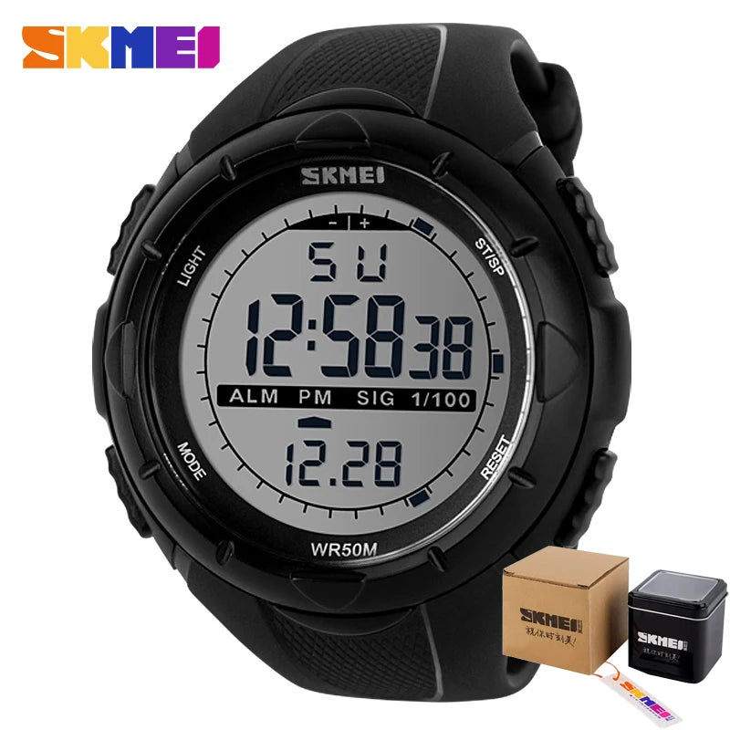SKMEI Fashion Simple Sport watch Men Military Watches Alarm Clock Shock Resistant Waterproof Digital Watch reloj hombre 1025 - Sun Studio
