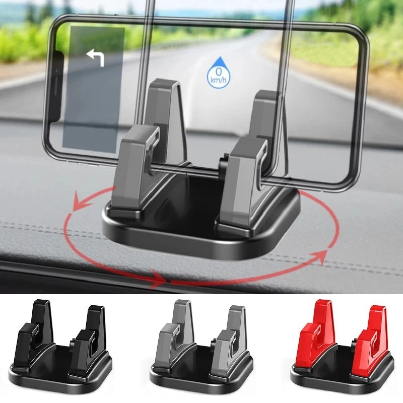 Dashboard Car Mobile Phone Holder Sticking GPS Stand Mount Bracket For Cellphone 360 Degree Rotate Smartphone Holder In Car - Sun Studio