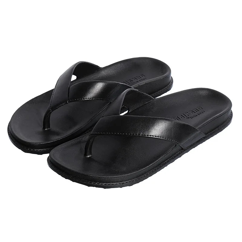 New Arrivals Summer Shoes Men Slippers Flip Flops Casual Beach Slides Home Outdoor Black Slippers chanclas hombre тапочки 36-44# - Sun Studio