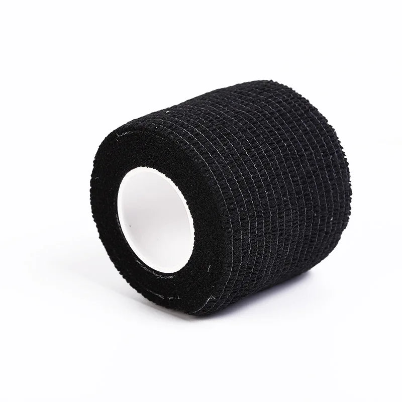 6/12/24 Black Tattoo Grip Bandage Cover Wraps Tapes Nonwoven Waterproof Self Adhesive Finger Wrist Protection Tattoo Accessories - Sun Studio
