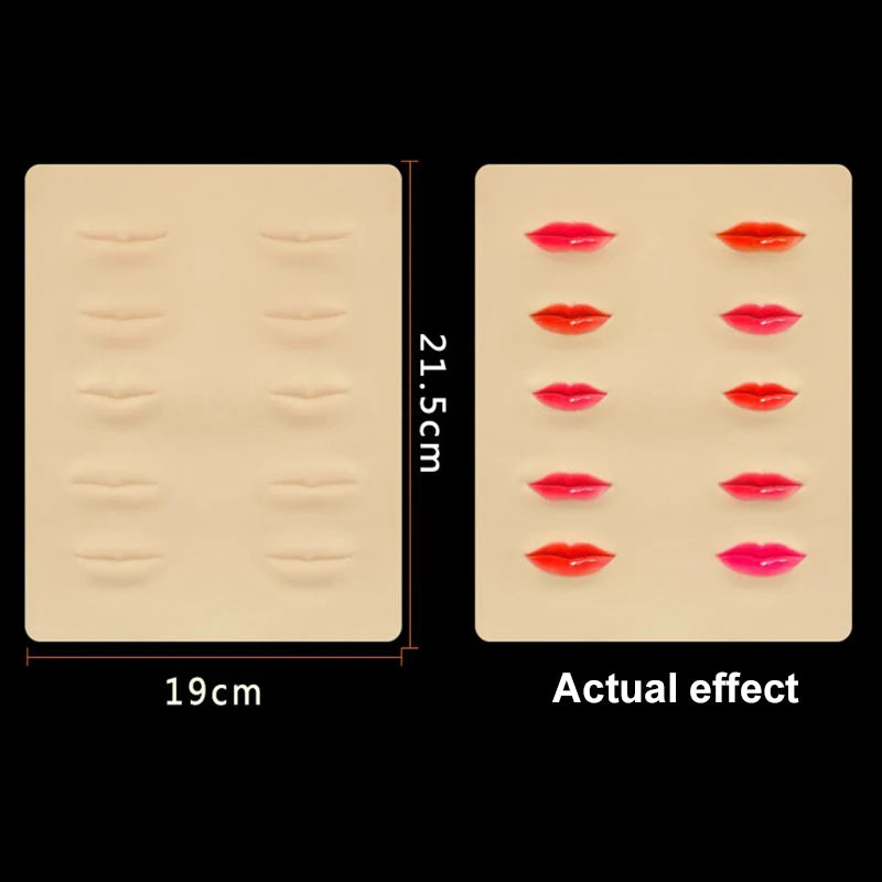 Double Side Eyebrow Tattoo Practice Skin Silicone Skin Kits Tattoo Supplies For Microblading Permanent Makeup Beginner PMU Set