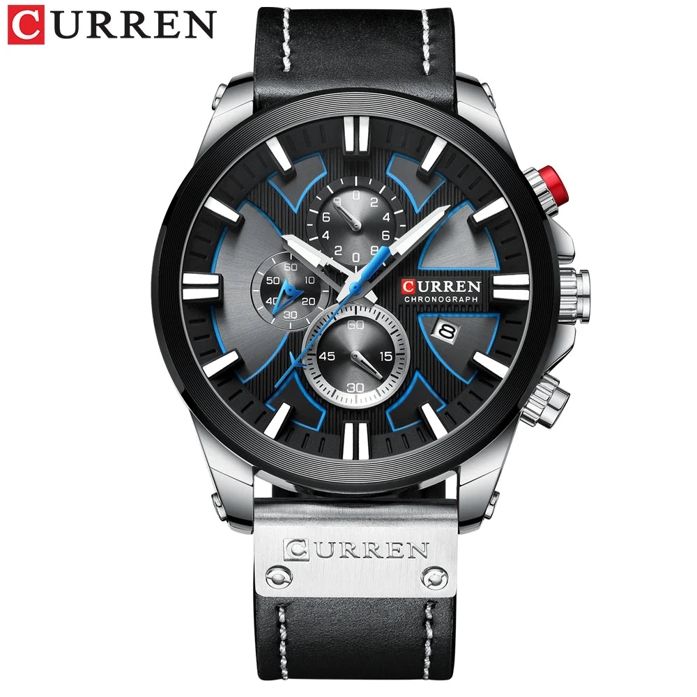 New CURREN Men Watches Fashion Quartz Wrist Watches Men's Military Waterproof Sports Watch Male Date Clock Relogio Masculino - Sun Studio