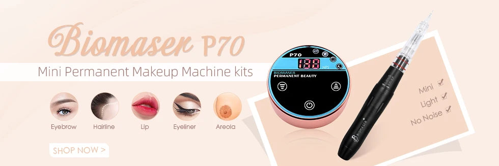 Biomaser Professional Permanent Makeup Cartridge Needles 1R/2R/3RL/5RL Disposable Sterilized Tattoo Pen Machine Needles Tips - Sun Studio