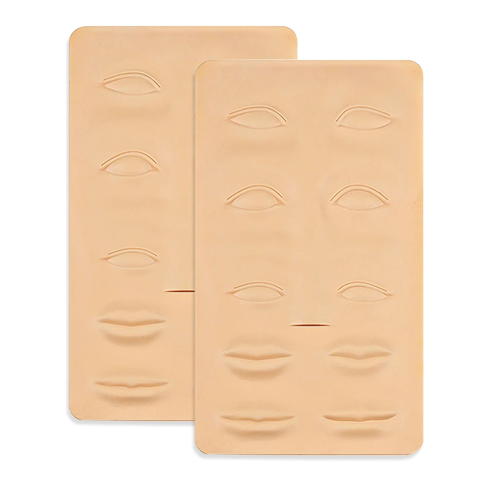 Double Side Eyebrow Tattoo Practice Skin Silicone Skin Kits Tattoo Supplies For Microblading Permanent Makeup Beginner PMU Set