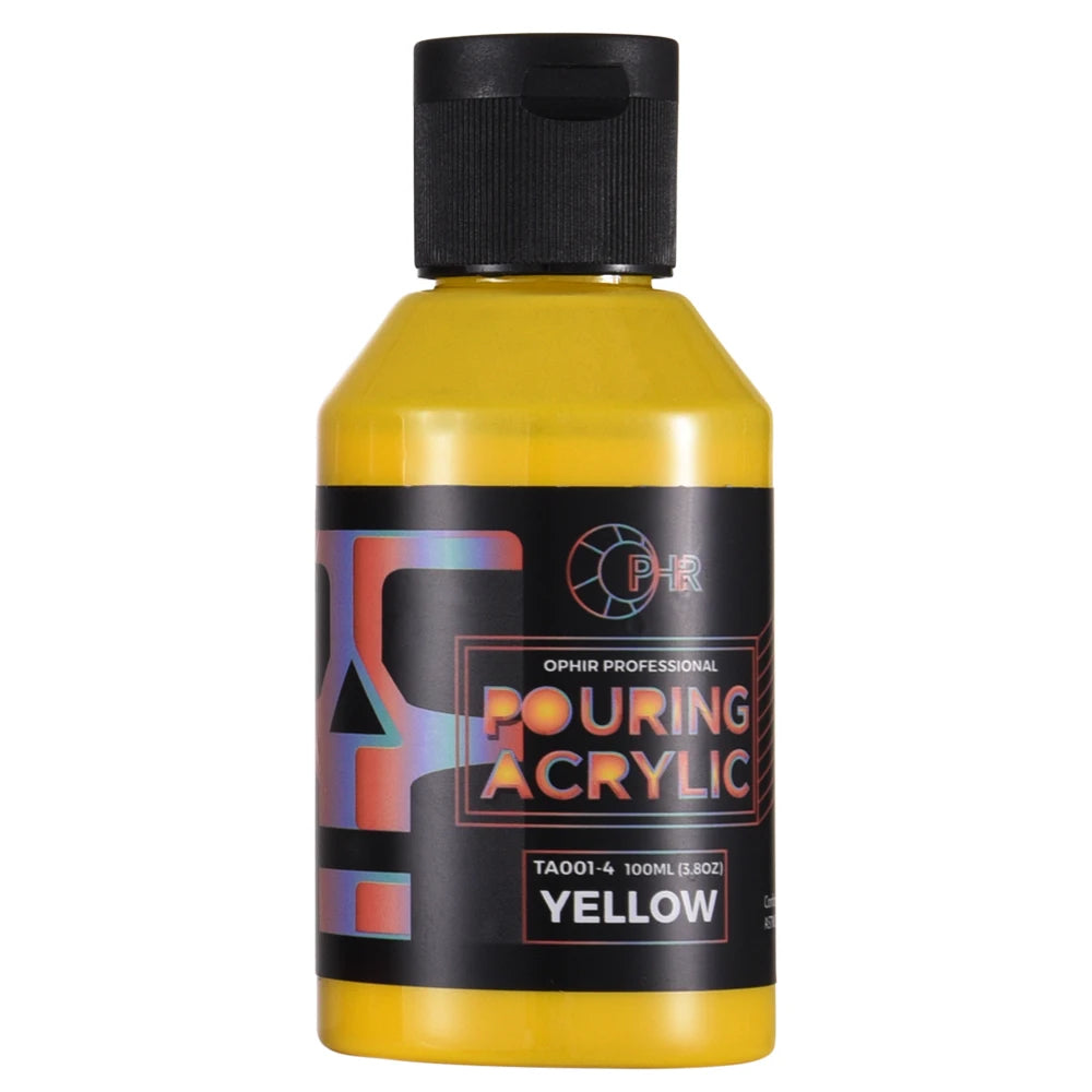 OPHIR Acrylic Pouring Paint Water-Based High Flow Arts Supply 36 Colors for Choose 100ML/Bottle TA001 - Sun Studio