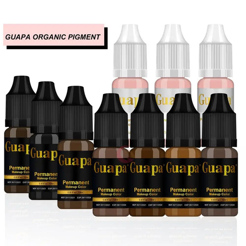 10ML Tattoo Ink Micro pigment Lip Eyebrow Permanent Makeup Pigment Tattoo Supplies for Tattoo Eyebrow Eyeliner Lip - Sun Studio