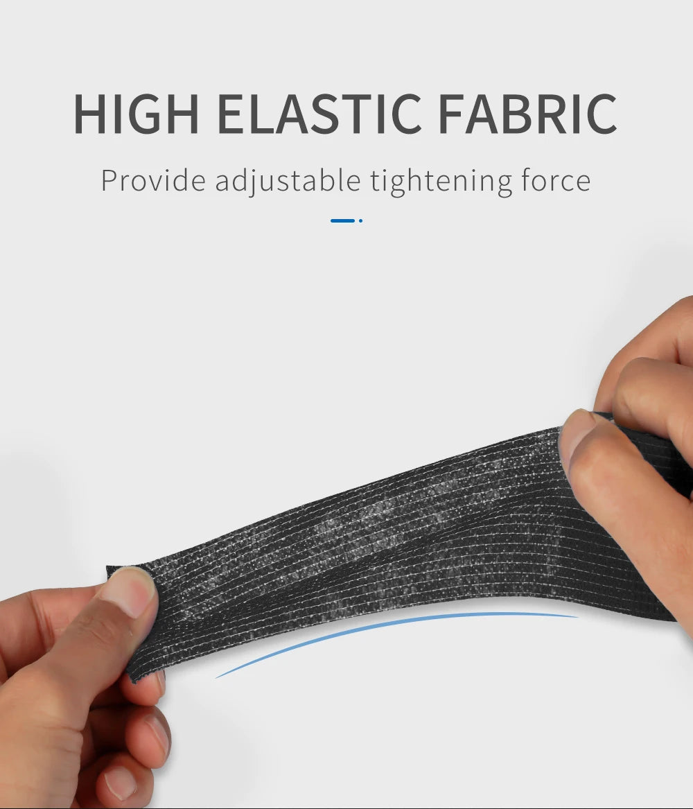 Black Tape Tattoo Handle Bandage Anti-slip Athletic Nonwoven Waterproof Disposable Self-adhesive Elastic Bandage Grip Cover Wrap - Sun Studio