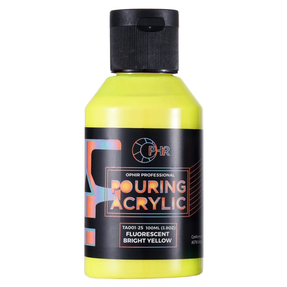 OPHIR Acrylic Pouring Paint Water-Based High Flow Arts Supply 36 Colors for Choose 100ML/Bottle TA001 - Sun Studio
